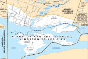 Kingston and the Islands electoral map